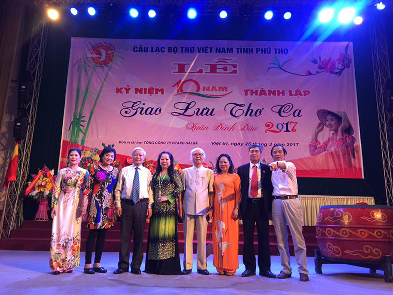 Lễ kỷ niệm 10 năm thành lập CLB thơ Việt Nam tỉnh PHÚ THỌ